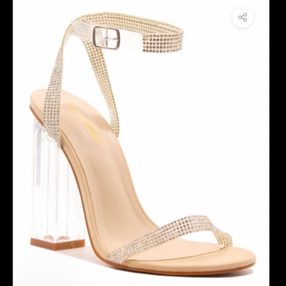 Diamond rhinestone heels